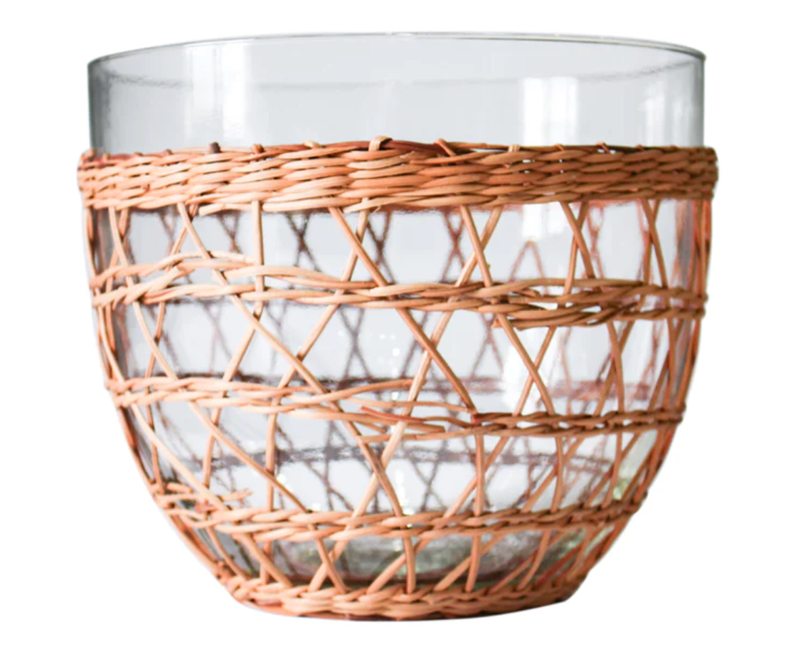 Large Rattan Cage Salad Bowl – Sunset Interiors