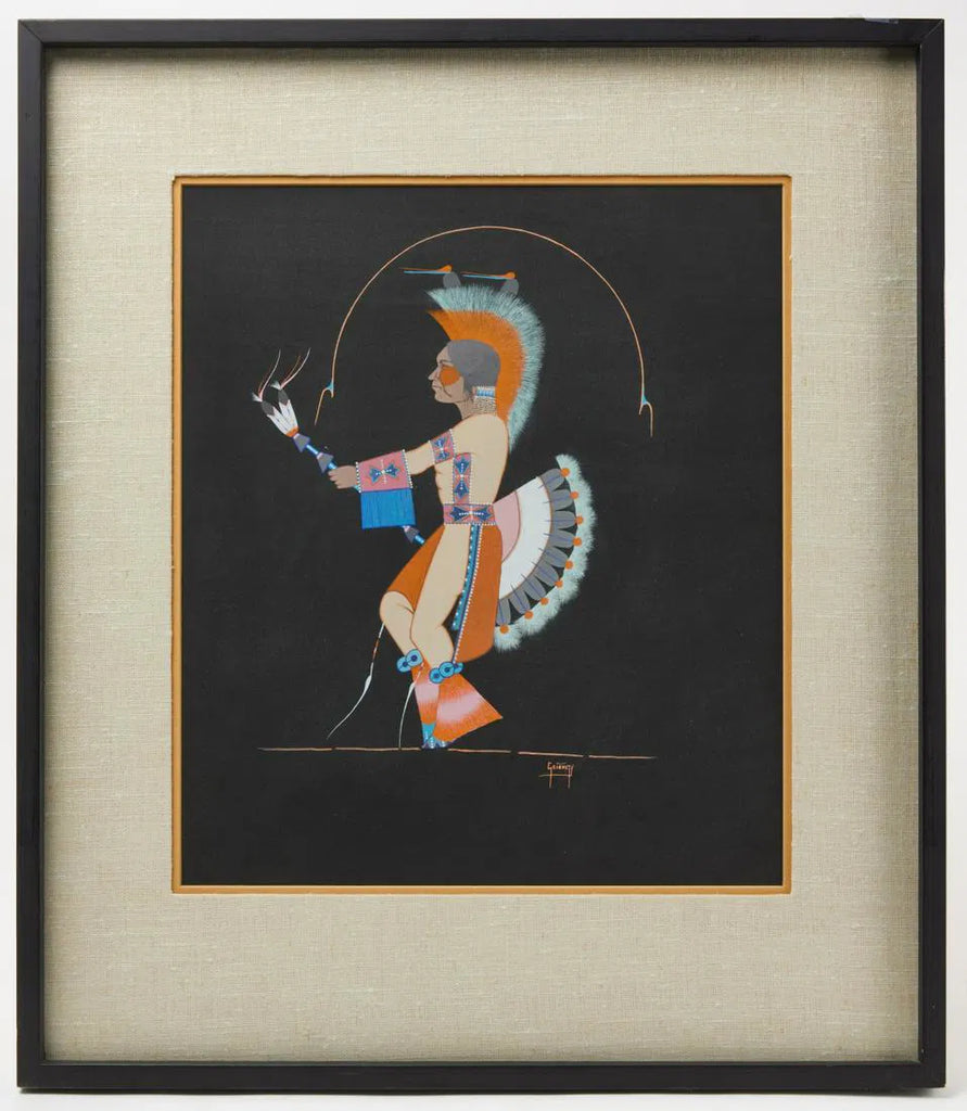 War Dancer by Ron Geionety Framed