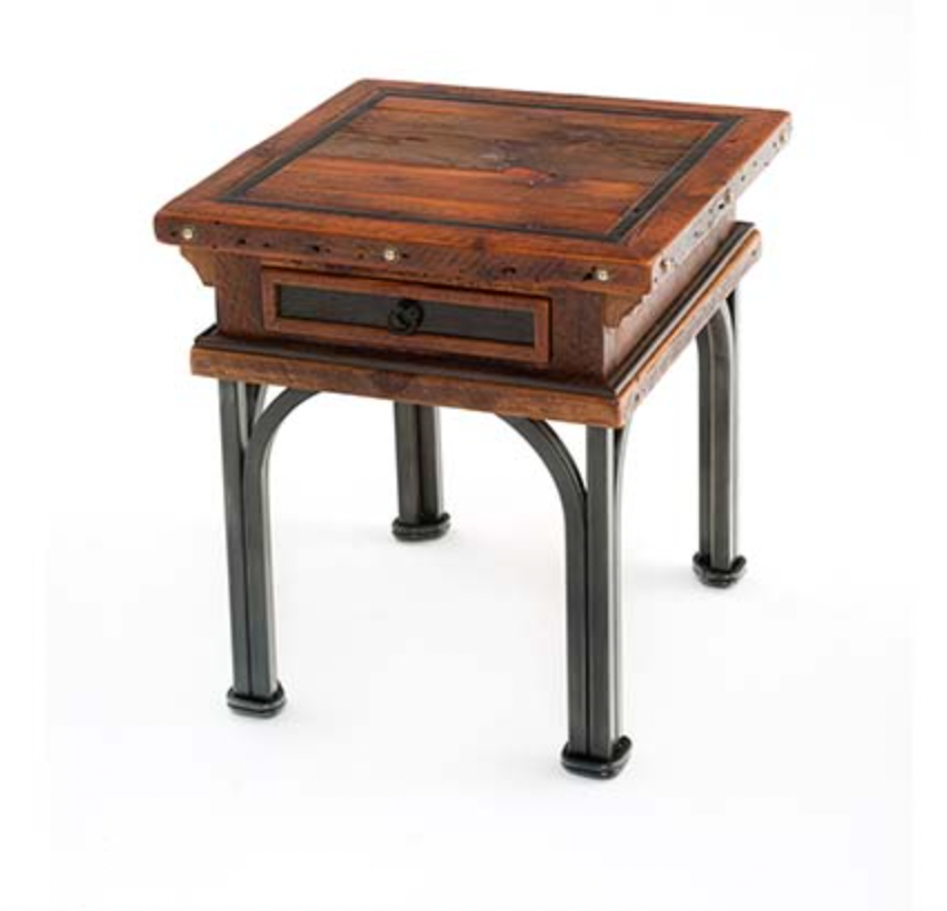 Green Gables Red River Tombstone Side Table