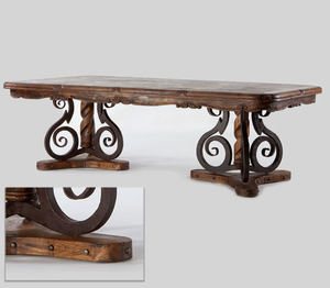 Jason Scott Iron Base Dining Table