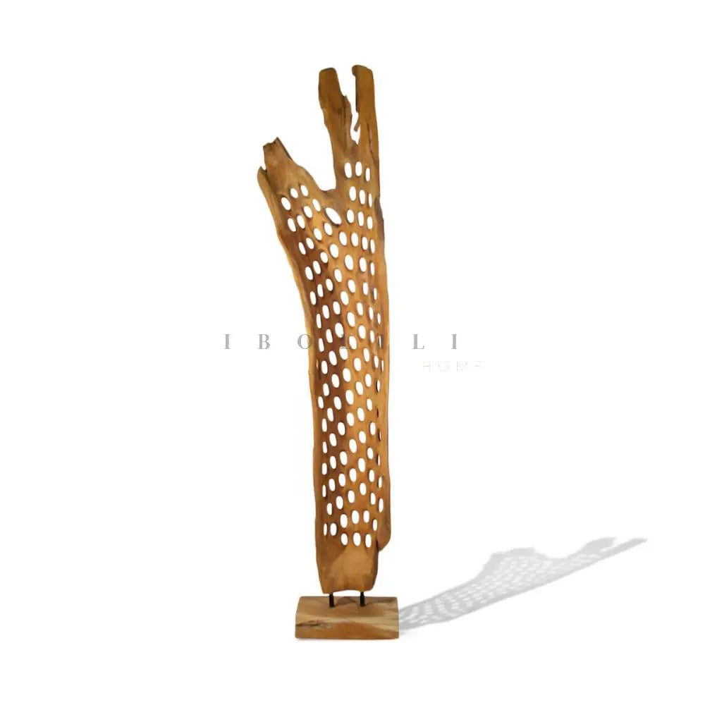 Teak Floor Art Stand