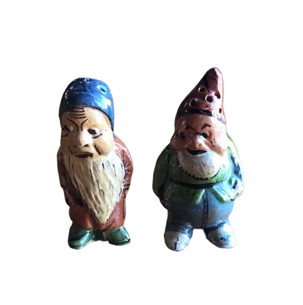 Mexican Pottery Gnome Salt And Pepper Shakers