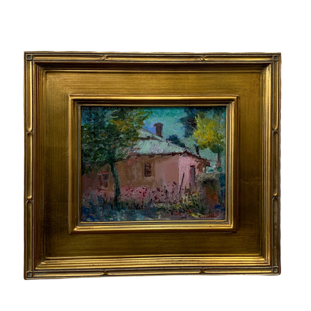 Old Pink House (oil on canvas) by Pablo de Leon