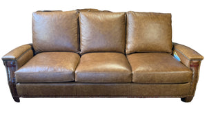 Santa Fe Sofa in Quest Chestnut Leather